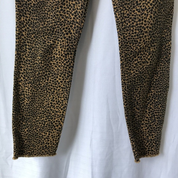 Current Elliott Spotted Cheetah Animal Print High Waist Stiletto Jeans Sz 28 - Picture 3 of 15